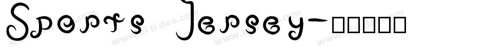 Sports Jersey字体转换